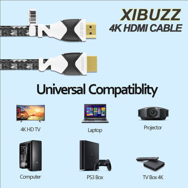 Câble HDMI 4K haute vitesse pour une qualité audio et vidéo améliorée