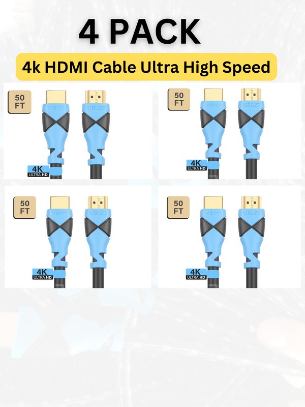 Long HDMI Cable 50 FT - Certified 50 FT HDMI Cable for Xbox, PS4, PS5,Computer, Monitor, Smart TV [50 FEET]