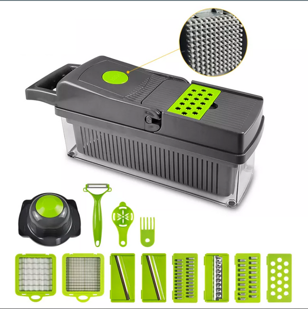 Vegetable Food Chopper 8 In 1 Food Slicer for Salad, Potato, Onion, Carrot, Garlic, Fruits, Vegetables