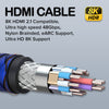 8K HDMI Cable HDMI 2.1 cable 48Gbps