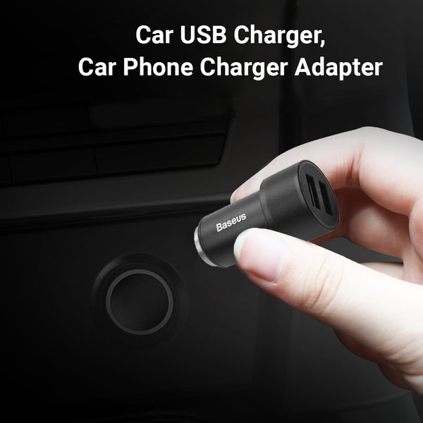 Adaptador de carregador rápido USB duplo para carro: indispensável para smartphones em movimento