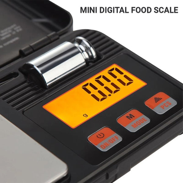 Balança digital de cozinha ScenicScale com capacidade de 200g e precisão de 0,01g