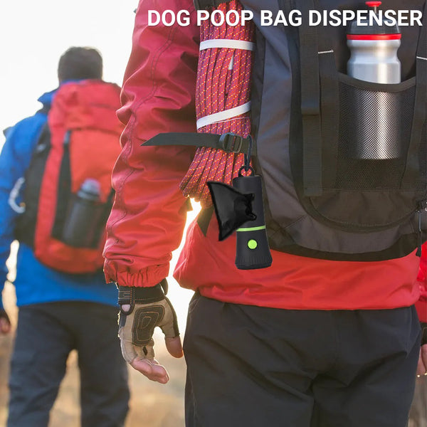 poop bag dispenser with flashlight
