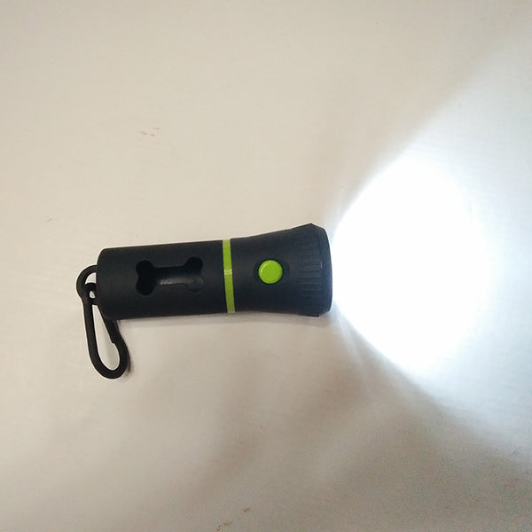 Dog Poop Bag Dispenser with Flashlight