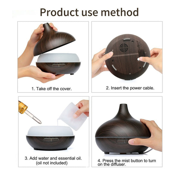 LUXIGEAR Oil Diffuser with Remote