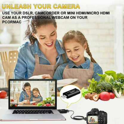 USB to HDMI Mini Video Capture Card for Gaming