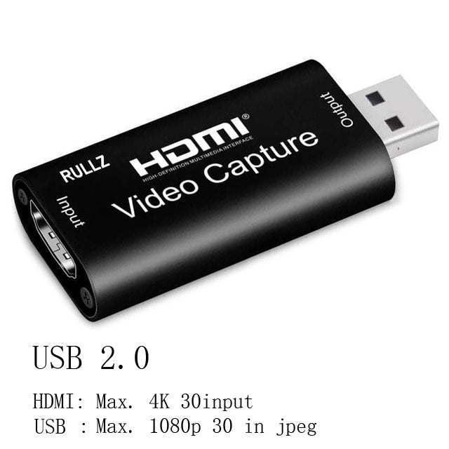 USB to HDMI Mini Video Capture Card for Gaming