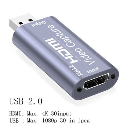 USB to HDMI Mini Video Capture Card for Gaming
