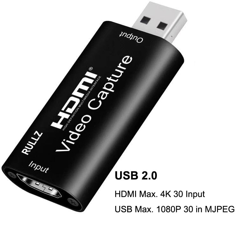 Carte d'enregistrement vidéo HDMI 4K