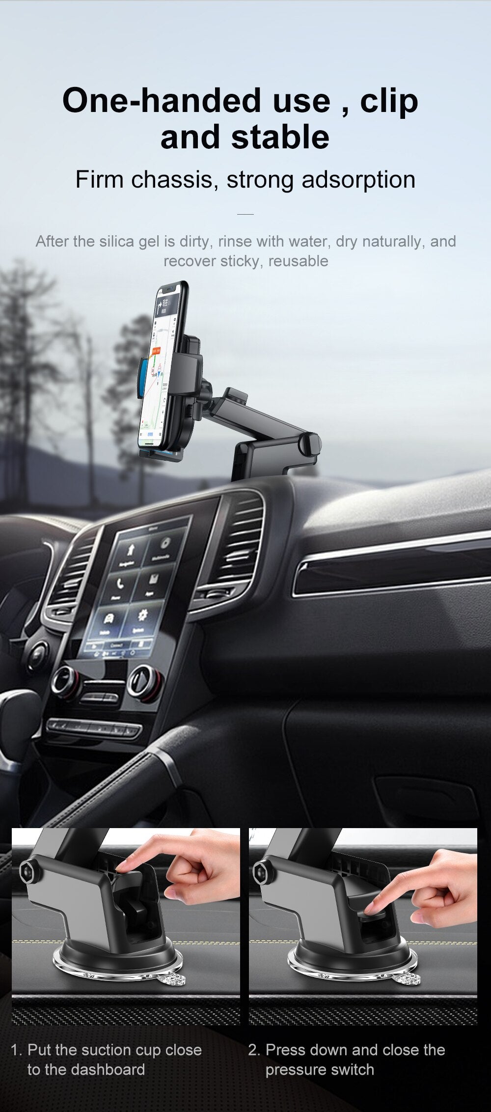 iPhone Car Holder Stand 360 Rotation