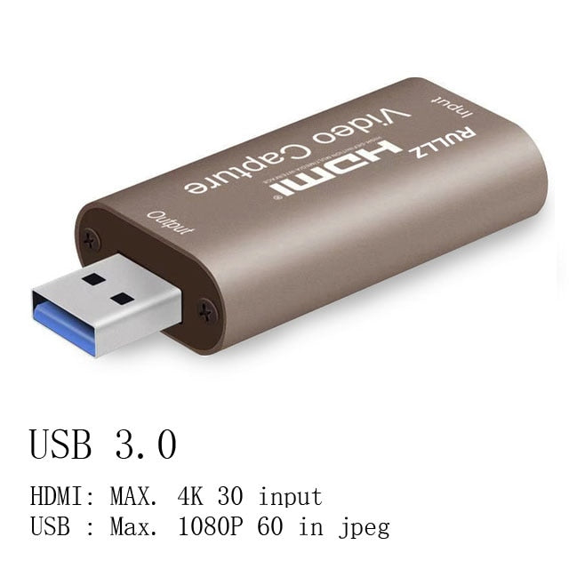 USB to HDMI Mini Video Capture Card for Gaming