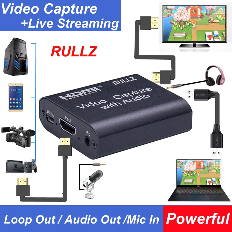 Carte d'enregistrement vidéo HDMI 4K