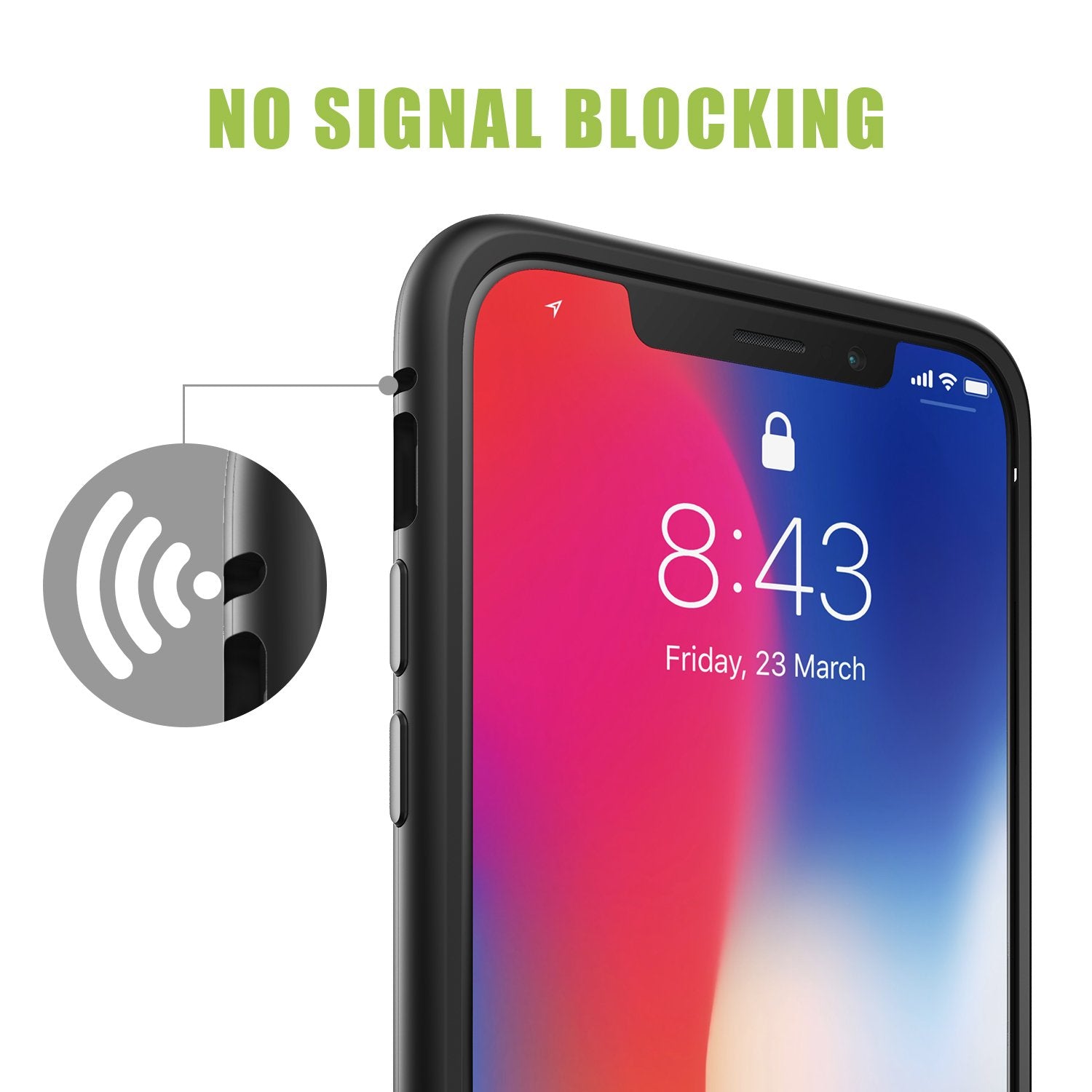 Étui de protection magnétique pour iPhone.