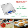 Kitchen Digital Food Scale with 5kg Capacity and 1g Accuracy Stainless Steel.