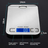 Kitchen Digital Food Scale with 5kg Capacity and 1g Accuracy Stainless Steel.