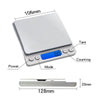 Food Scales For Kitchen 500g Capacity and 0.01g Accuracy with 2 Trays for Baking