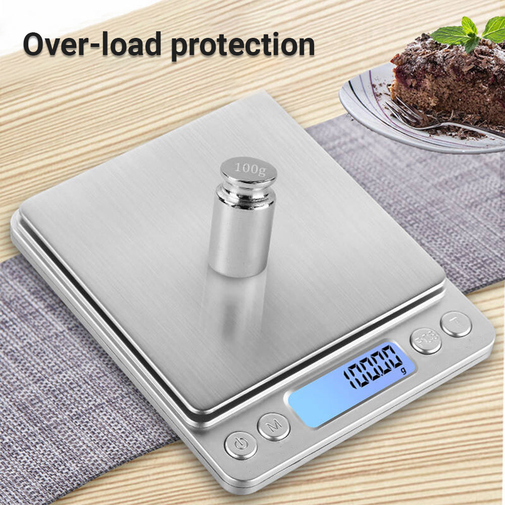 ScenicScale™ Digital Food Scale with Tray | 0.01g Accuracy | 500g Capacity