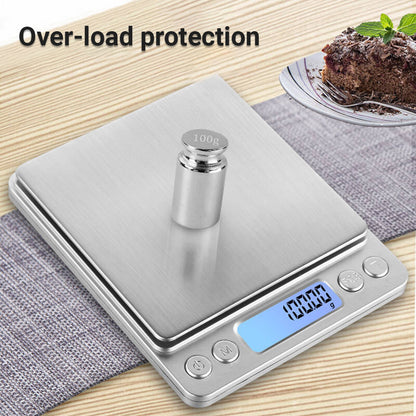 ScenicScale™ Digital Food Scale with Tray | 0.01g Accuracy | 500g Capacity