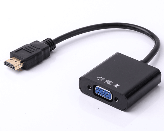 Adaptateur HDMI vers VGA, adaptateur HDMI vers VGA plaqué or avec port audio 3,5 mm mâle vers femelle pour ordinateur, ordinateur de bureau, ordinateur portable, PC, moniteur, projecteur, HDTV, Chromebook, Raspberry Pi, Roku, Xbox et plus encore 