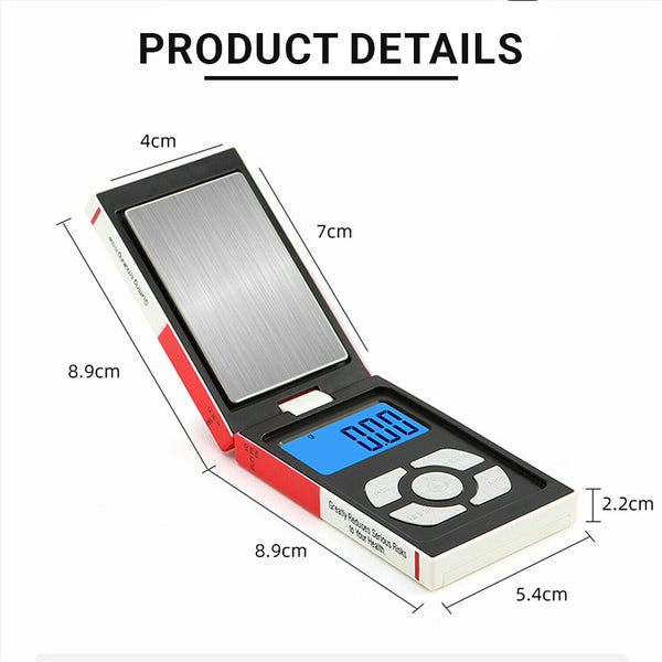 Flip pocket digital scale 500g Capacity  and 0.01g Accuracy