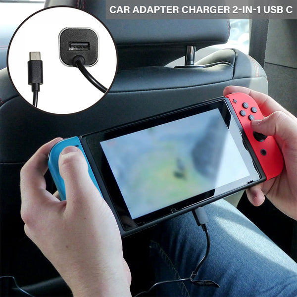 Carregador de carro Nintendo Switch Lite 5V/3.0A