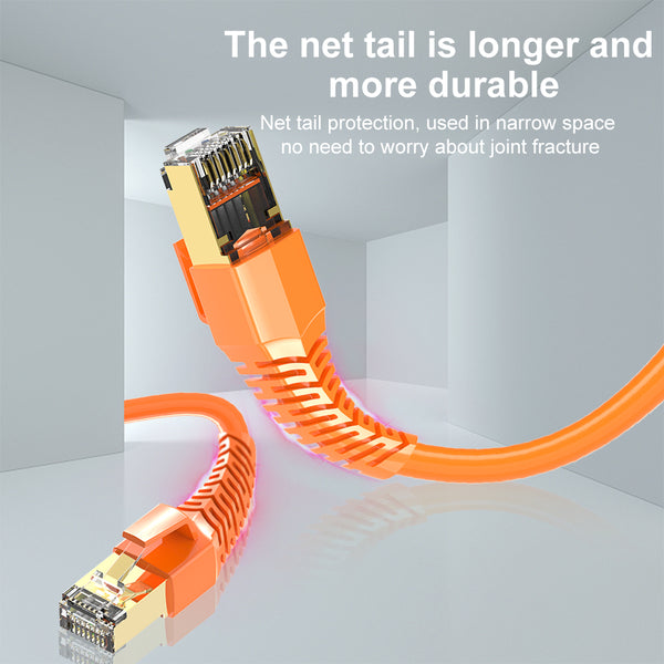 High Speed 40Gbps 2000MHz Cat 8 Rj45 Ethernet Cable.