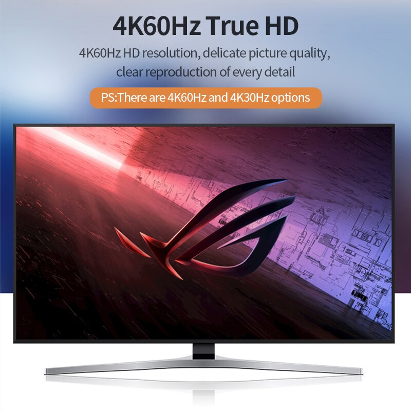 XIBUZZ™ HDMI to Displayport Converter Cable4K 60Hz (Male To Female) For Laptop, PC, PS4, XBox