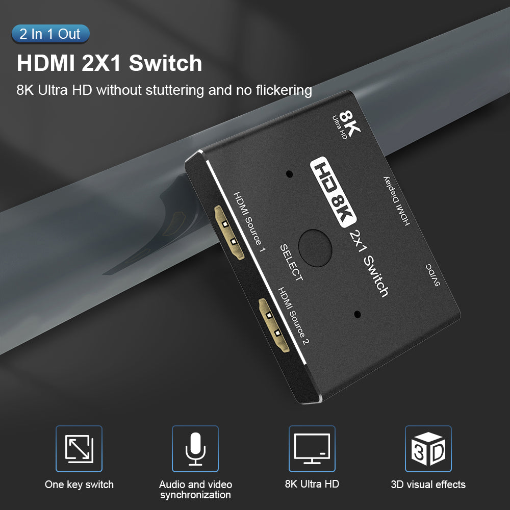 Meilleur commutateur HDMI 8K pour ordinateur portable et téléviseur de jeu