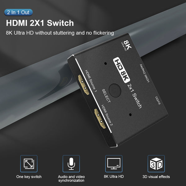 Best HDMI Switch 8K for Gaming Laptop and TV