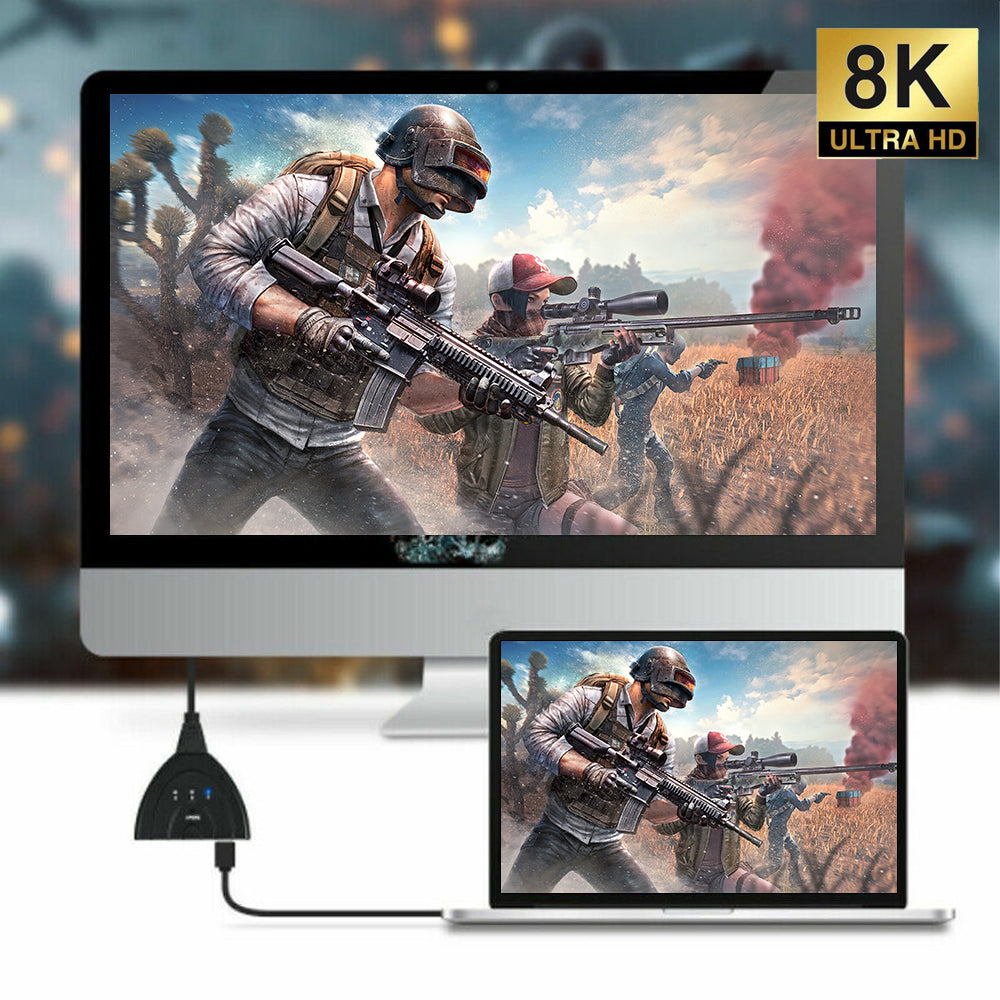 Câble de commutation HDMI2.1 8K 3-en-1