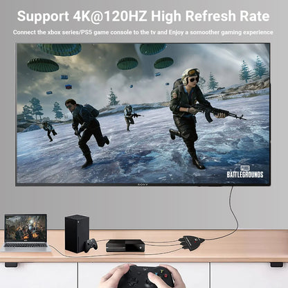 Câble de commutation HDMI2.1 8K 3-en-1