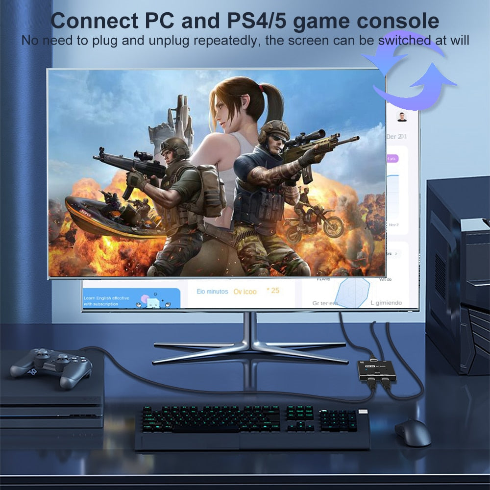 Meilleur commutateur HDMI 8K pour ordinateur portable et téléviseur de jeu