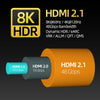 8K HDMI 2.1 Male to Female Extender Adapter.