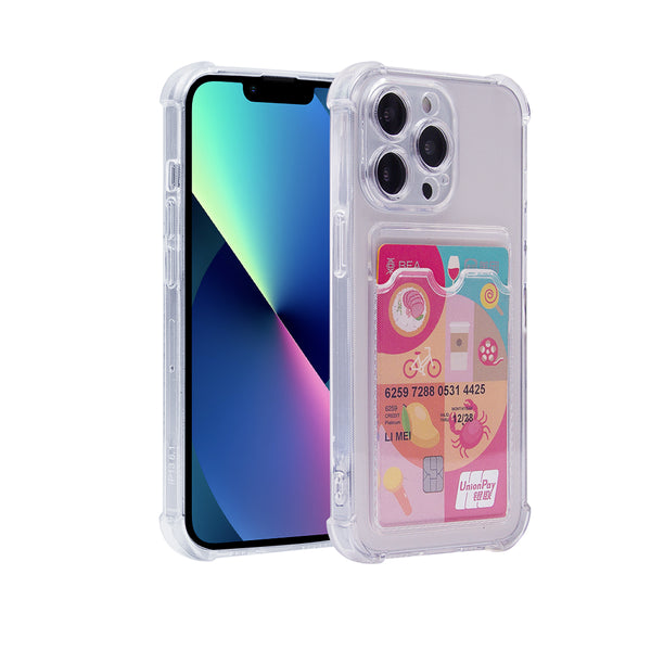 Capa carteira para iPhone 13 Pro com suporte para cartão de crédito (2 pacotes)