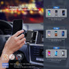 Support de voiture pour téléphone de voiture 2 en 1 et chargeur sans fil Qi pour iPhone et Samsung