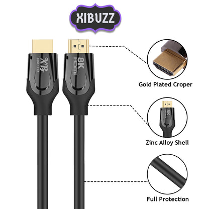 8k hdmi cable 6 FT  48Gbps high speed for Roku TV, Gaming, PC