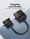 VGA Male to HDMI Female Converter Cable with USB audio.