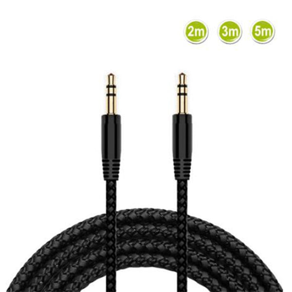Nylon Braided 3.5mm Jack Male to Male AUX Cable